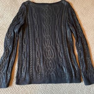 Ralph Lauren Foiled Cable Knit Sweater